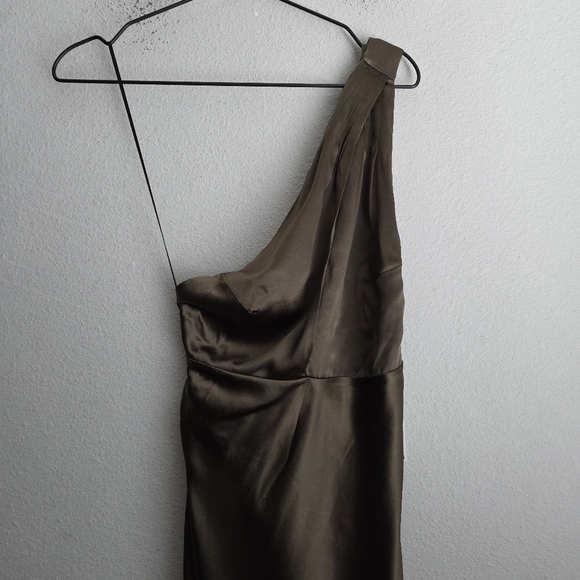 Reformation Dasha Silk Dress in Morel size 4 NWT - Picture 6 of 13